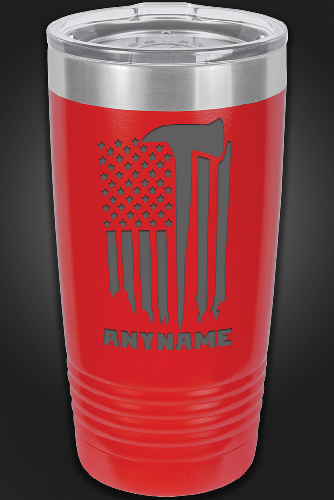 Fire Extinguisher Tumbler: 20 Oz Stainless Steel Insulated Cup